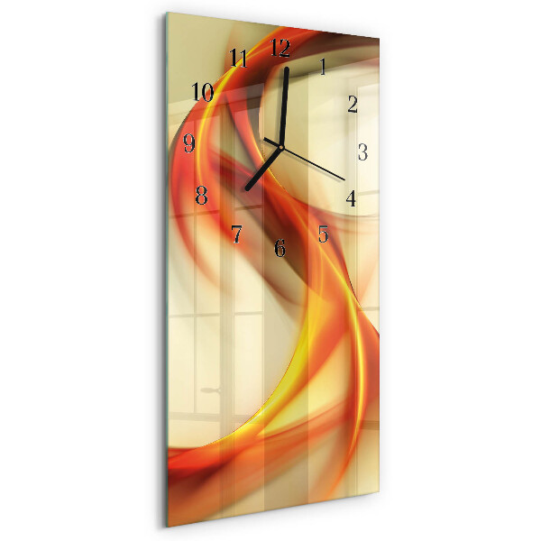 Vertical rectangular wall clock Abstraction