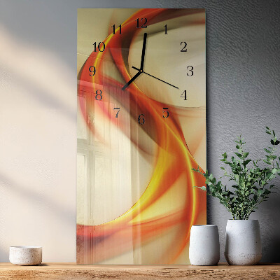 Vertical rectangular wall clock Abstraction