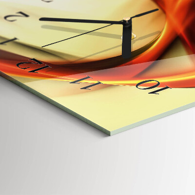 Vertical rectangular wall clock Abstraction