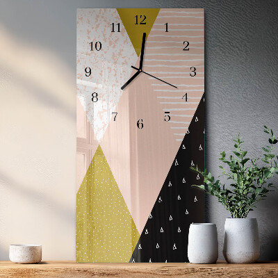 Glass clock vertical Pattern