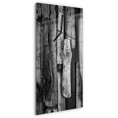 Glass wall clock vertical Boards
