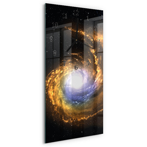 Modern vertical wall clock Cosmos