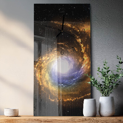 Modern vertical wall clock Cosmos