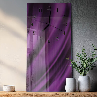 Vertical rectangular wall clock Abstraction