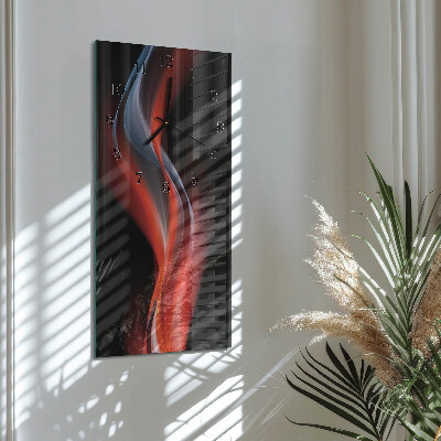 Vertical rectangular wall clock Abstraction