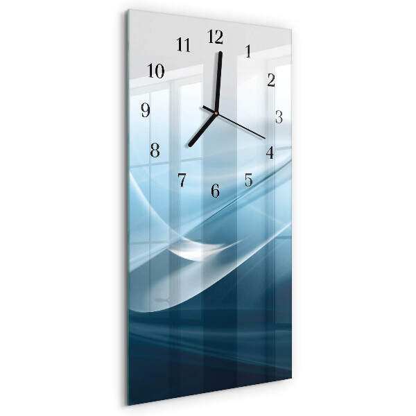 Vertical rectangular wall clock Abstraction