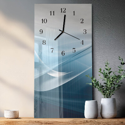 Vertical rectangular wall clock Abstraction
