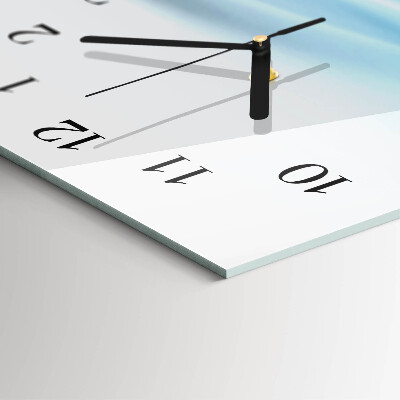 Vertical rectangular wall clock Abstraction