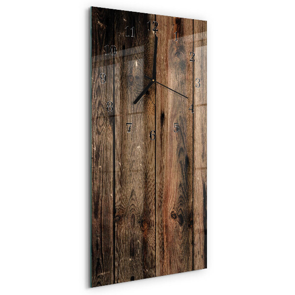 Modern vertical wall clock Wood