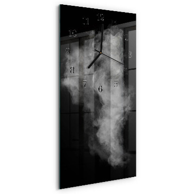 Vertical rectangular wall clock Smoke