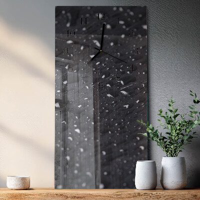 Vertical wall clock A drop of water