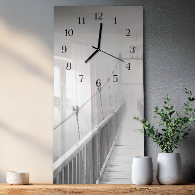 Modern vertical wall clock Bridge