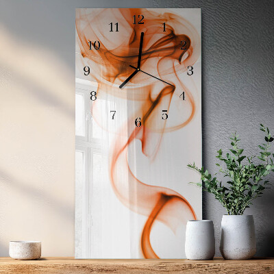 Glass wall clock vertical Pattern