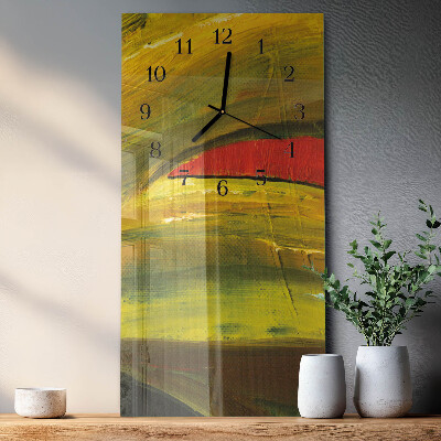 Vertical rectangular wall clock Piece