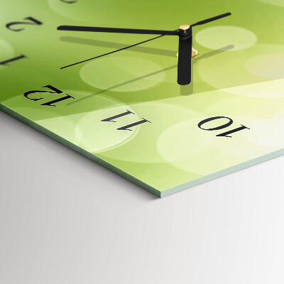 Glass wall clock vertical Pattern