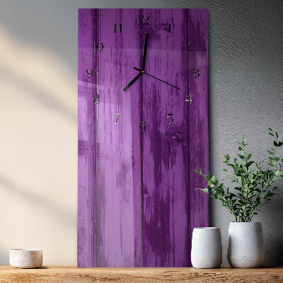 Vertical wall clock Wood
