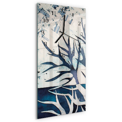Modern vertical wall clock Branches