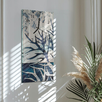 Modern vertical wall clock Branches