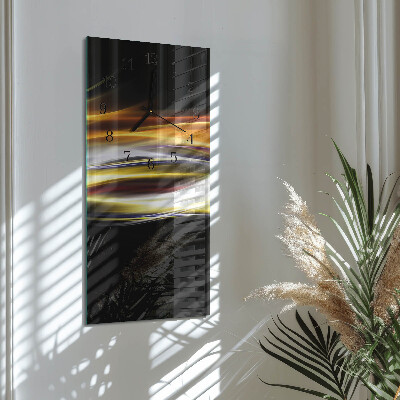 Modern vertical wall clock Abstraction