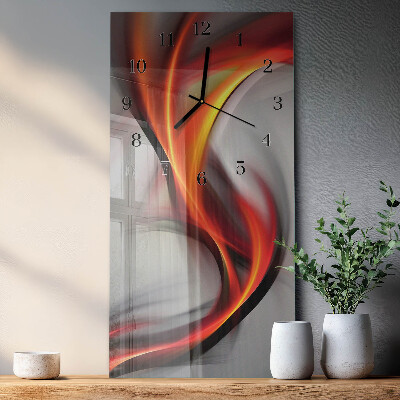 Modern vertical wall clock Abstraction