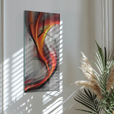 Modern vertical wall clock Abstraction
