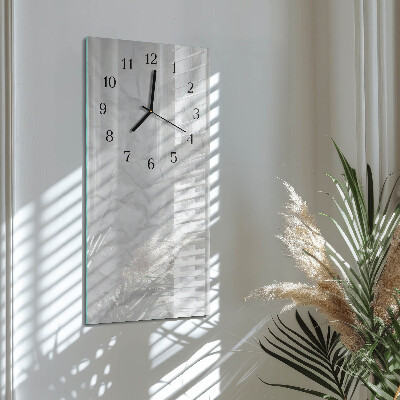 Modern vertical wall clock A sheet of paper