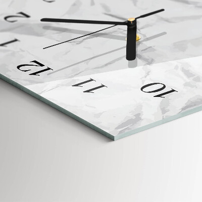 Modern vertical wall clock A sheet of paper