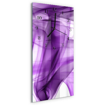 Vertical wall clock Viola pattern