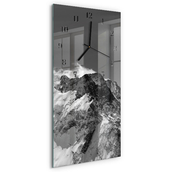 Modern vertical wall clock Mountain