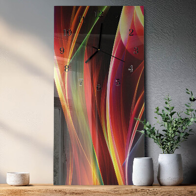 Glass clock vertical Abstraction