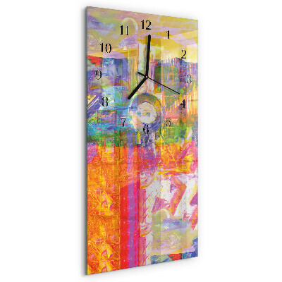 Modern vertical wall clock Chaos