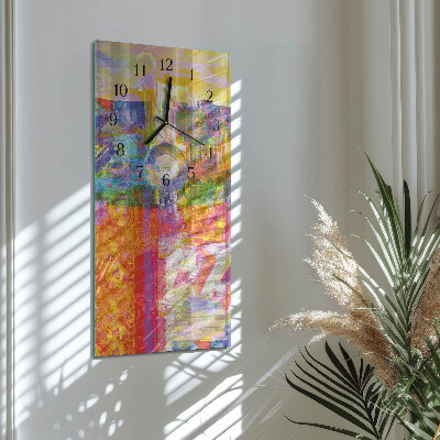 Modern vertical wall clock Chaos