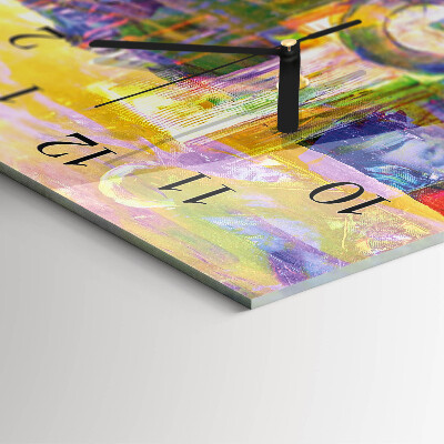 Modern vertical wall clock Chaos