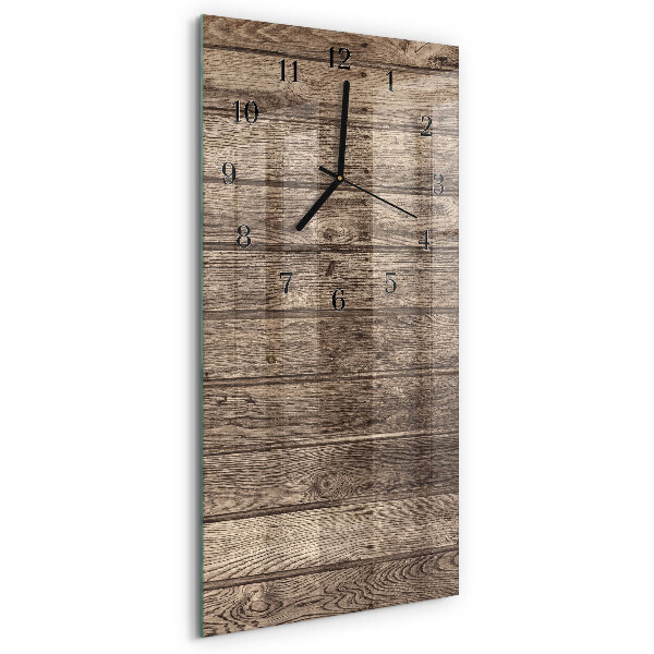 Modern vertical wall clock Wood