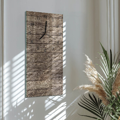 Modern vertical wall clock Wood