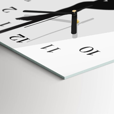 Vertical wall clock Pole dancer