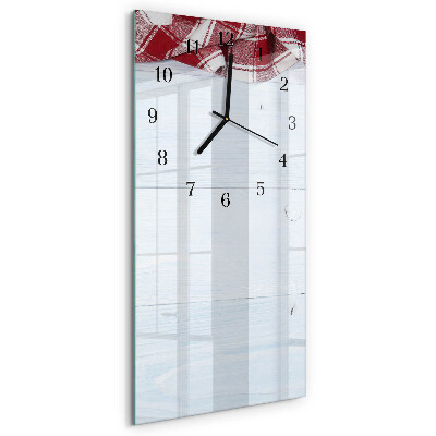 Glass clock vertical Table