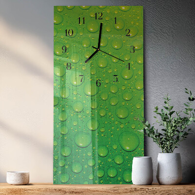 Vertical rectangular wall clock Drops