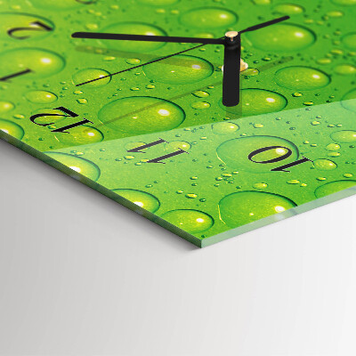Vertical rectangular wall clock Drops