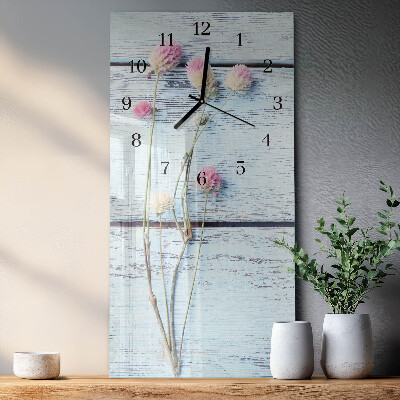 Vertical rectangular wall clock Clover