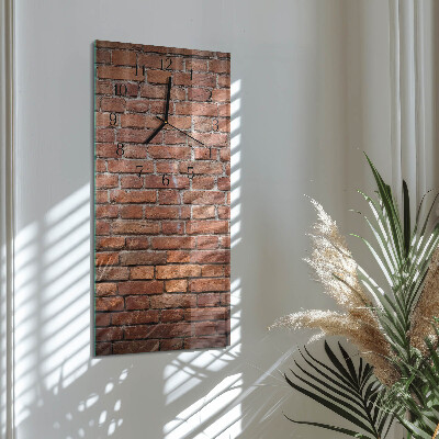 Vertical rectangular wall clock Brick