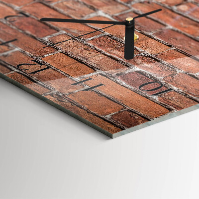 Vertical rectangular wall clock Brick