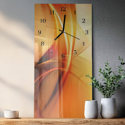 Glass clock vertical Pattern