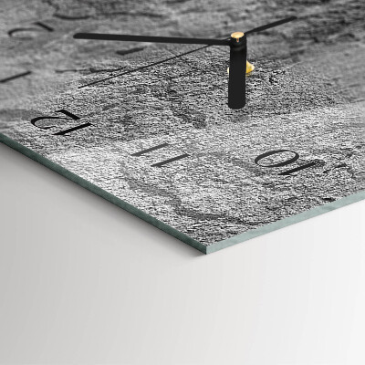 Modern vertical wall clock Concrete wall