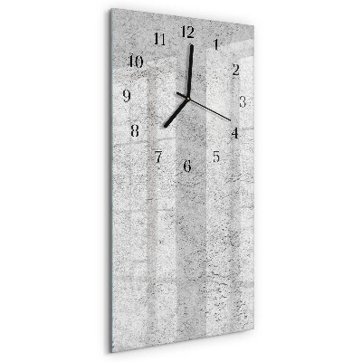 Glass clock vertical Wall
