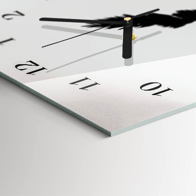 Modern vertical wall clock Grain