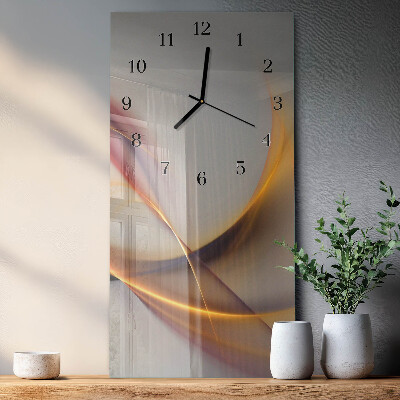 Vertical rectangular wall clock Abstraction