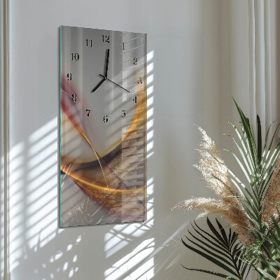 Vertical rectangular wall clock Abstraction