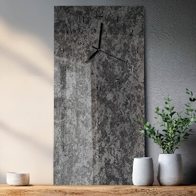 Modern vertical wall clock Graphite