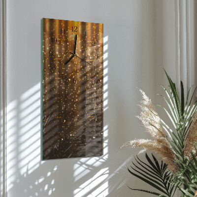 Vertical rectangular wall clock Shine
